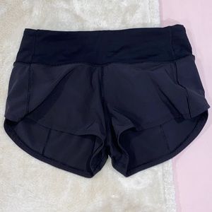 black lululemon speed up 2.5”